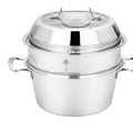 24cm/26cm multifunction type stainless steel cooking pot/steamer pot/soup stock pot